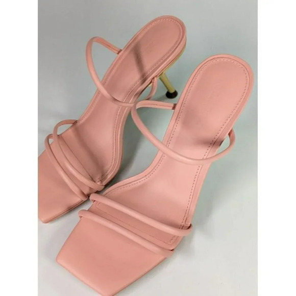 Cult Gaia Women's Lydia Square Toe Strap High Heel Sandals Size 36.5 (MSRP $428) - Picture 6 of 12